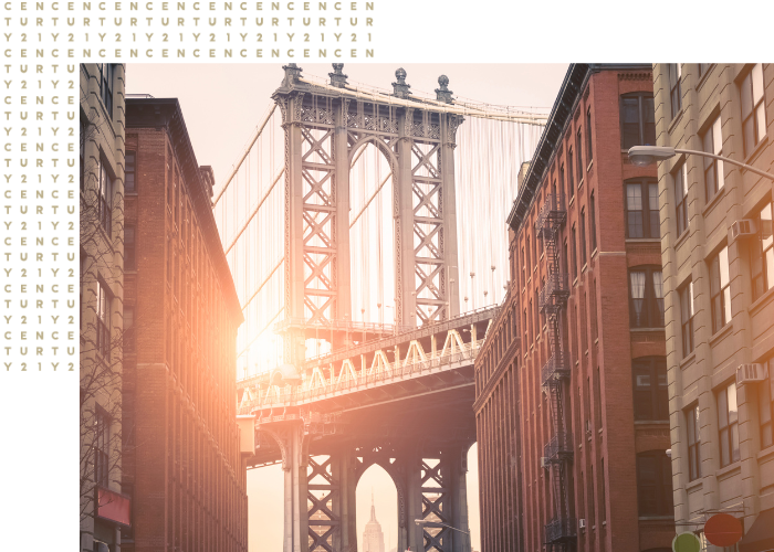 New York City Skyline Brooklyn Bridge